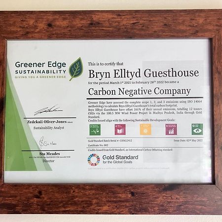 Bryn Elltyd Eco House Guest House Blaenau Ffestiniog ภายนอก รูปภาพ
